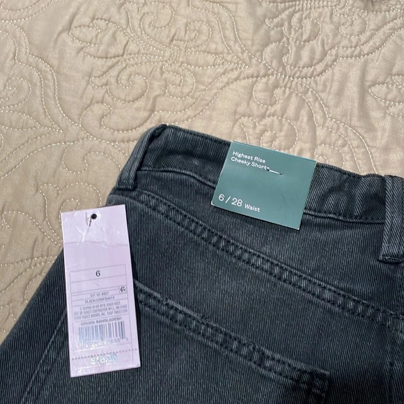 Black Cheeky Jean Shorts - Picture 7 of 9